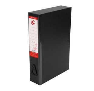 5 Star Classic Box File Black (Pack of 10) 320500
