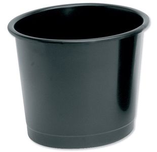 5 Star Waste Bin Polypropylene 14 Litre 304x254mm Black 330860