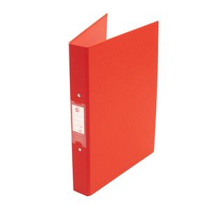 5 Star 2O-Ring Binder A4 Polypropylene Red (Pack of 10) 340301