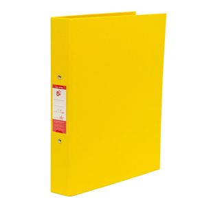 5 Star 2O-Ring Binder A4 Polypropylene Yellow (Pack of 10) 340328