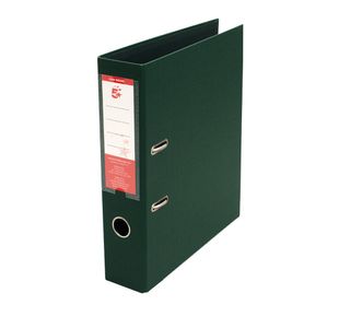5 Star Premium Lever Arch File A4 70mm Spine Polypropylene Green (Pack of 10) 340360