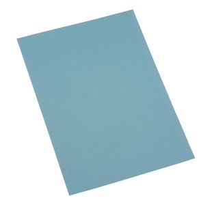 5 Star Recycled Square Cut Folder Foolscap 180gsm Blue (Pack of 100) 340417