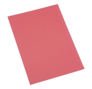 5 Star Recycled Square Cut Folder Foolscap 180gsm Red (Pack of 100) 340433