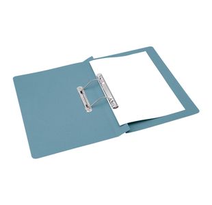 5 Star Transfer Spring File Foolscap Mediumweight 285gsm Capacity 38mm Blue (Pack of 50) 356521