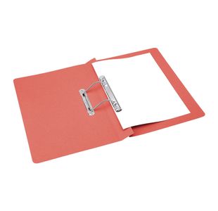 5 Star Transfer Spring File Foolscap Mediumweight 285gsm Capacity 38mm Red (Pack of 50) 35653X