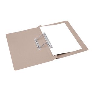 5 Star Transfer Spring File Foolscap Mediumweight 285gsm Capacity 38mm Buff (Pack of 50) 356599