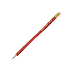 5 Star Pencil with Eraser HB Red Barrel (Pack of 12) 393636