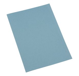 5 Star Recycled Square Cut Folder A4 250gsm Blue (Pack of 100) 394283