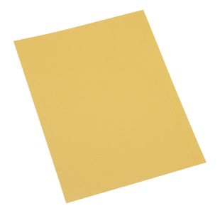 5 Star Recycled Square Cut Folder A4 250gsm Yellow (Pack of 100) 394305