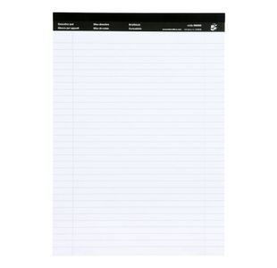 5 Star Executive Headbound Pad Ruled Perforated 60gsm 100 Page A4 White (Pack of 10) 396888