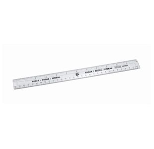 5 Star Ruler Plastic Metric and Imperial Markings 300mm Clear (Pack of 10) 397867
