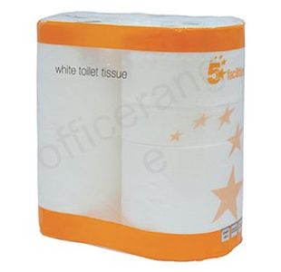 5 Star Toilet Tissue White 200mm Sheet Per Roll (Pack of 36) 4107783