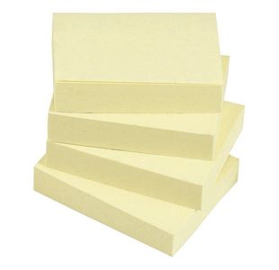 5 Star Re-move Sticky Notes Repositionable 38x51mm Yellow (Pack of 12) 552250