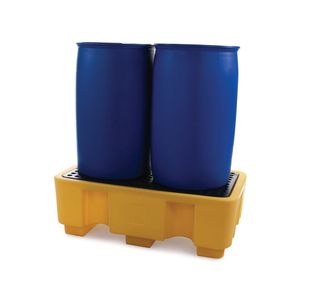 5 Star Spill Pallet for 2x 205L Drum Yellow FS574111
