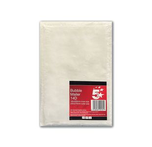5 Star Bubble Mailer Size 14D 170x265mm Internal (Pack of 3) 600560