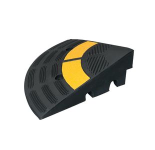 Traffic-Line Heavy Duty Kerb Ramp End 300x300x100mm Ylw/Blk FS606945