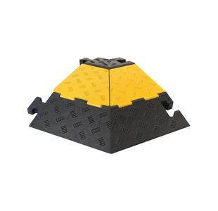 Traffic-Line Cable Protect Ramp Med Left Angle Sec Ylw/Blk FS607492