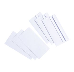 5 Star DL Wallet Envelope Self Seal 80gsm White (Pack of 1000) 638507