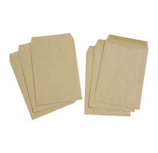 5 Star C4 Pocket Envelope Self Seal 90gsm Plain Manilla (Pack of 250) 638523