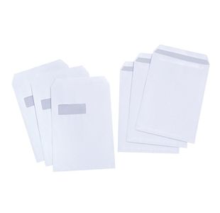 5 Star C4 Window Pocket Envelope Press Seal 90gsm324x229mm White (Pack of 250) 638566