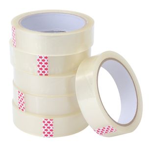 5 Star Tape Polypropylene Clear 24mmx66m (Pack of 6) 638647