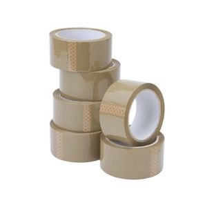5 Star Packaging Tape Buff 48mmx66m (Pack of 6) 638655