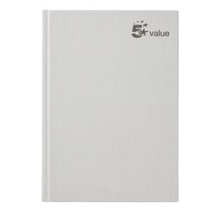 5 Star Casebound Notebook Ruled 192 Pages A5 70gsm (Pack of 5) 638787