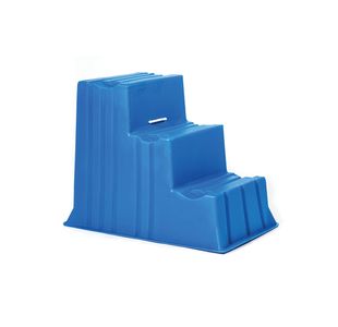 5 Star 3 Tread Industrial Steps PE Blue 520x740x635mm FS645913