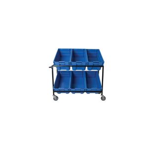 5 Star Mob Cntn Picking Trolley +6 Containers 1260x420x910mm FS647351