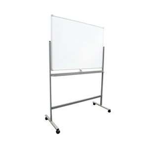 5 Star 1200 x 900mm Mobile Double Sided Magnetic Whiteboard FS668159