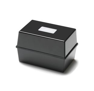 5 Star Card Index Box 5x3 Inch Black FS676901