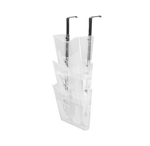 5 Star 3 Pocket Wall Literature Holder A4 Portrait with Wall Fixings and Hanging Bracket FS677534