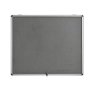 5 Star Glazed Fire Retardant Noticeboard 8x A4 Sheets Grey FS679347