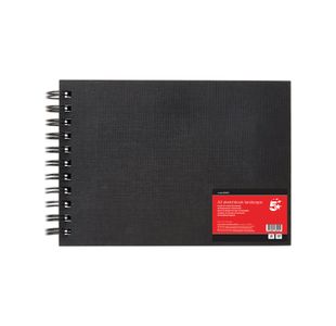 5 Star Hardback Spiral Sketchbook A3 Landscape 50 Sheets FS688015