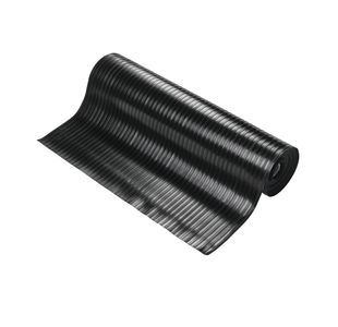 5 Star Wide Ribbed Runner Mat 0.9m x 10m x 3mm Black FS712748