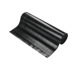 5 Star Wide Ribbed Runner Mat 1.2m x 10m x 3mm Black FS712752