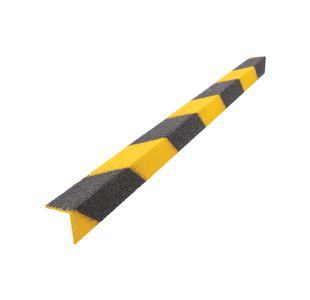 5 Star Anti-Slip Stair Nosing 3m x 55mm x 55mm Black/Yellow FS712812