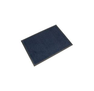 5 Star Washable Indoor Entrance Door Mat 0.6x0.85m Black/Blue FS712907
