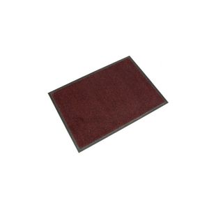 5 Star Washable Indoor Entrance Door Mat 0.6x0.85m Black/Red FS712911