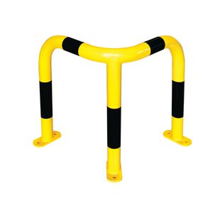 Med Duty Corner Protection Guard Indoor 600x500x500 Ylw/Blk FS780874
