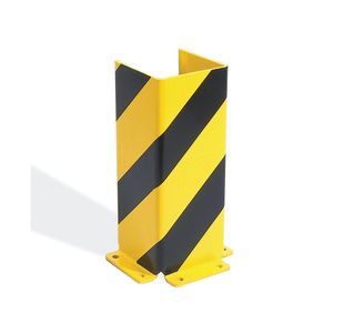 Heavy Duty Pallet Rack Protector U Prof 400x5 Ylw/Blk FS785268