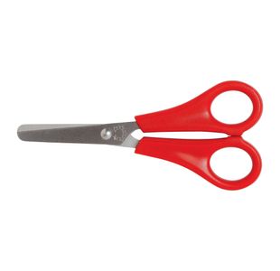 5 Star School Scissors Stainless Steel Blades 130mm Red 902479