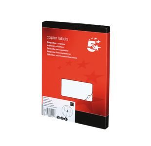 5 Star Multipurpose Labels Laser Copier Inkjet 105x148.5mm White (Pack of 400) 905017