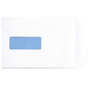 5 Star C5 Pocket Envelope Peel and Seal Window 100gsm 229x162mm White (Pack of 500) 906624