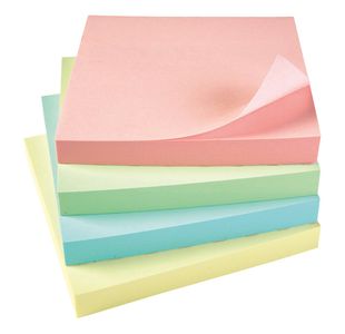 5 Star Re-Move Sticky Notes Repositionable 76x76mm Assorted Pastel (Pack of 12) 912955