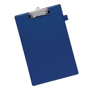 5 Star Standard Clipboard with PVC Cover Foolscap Blue 913640