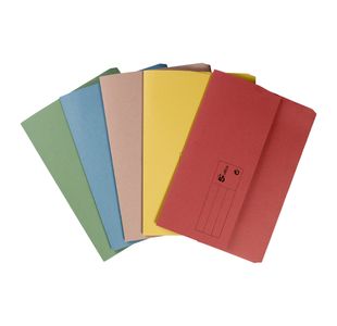 5 Star Recycled Half Flap Document Wallet A4 285gsm Capacity 32mm Assorted (Pack of 50) 913926