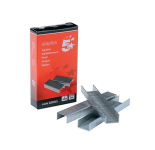 5 Star Staples Galvanised Steel Wire with a Chiselled Point 23/8 (Pack of 1000) 920233