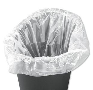 5 Star Light Duty Swing Bin Liners 40 Litre Capacity White (Pack of 1000) 929836