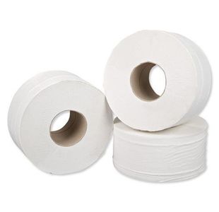 5 Star Mini Jumbo Toilet Rolls 2-Ply 250mmx200m Pack of 12 930116
